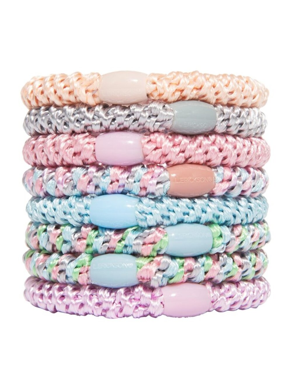 Sweet Candy Colors Tutu Damage-Free Design Hair Ties For Thick Hair 8 Pack